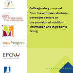 Self-regulatory proposal from the european alcoholic beverages sectors on the provision of nutrition information and ingredients listing